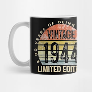 80 Year Old Gifts Vintage 1944 Limited Edition 80th Birthday T-Shirt Mug